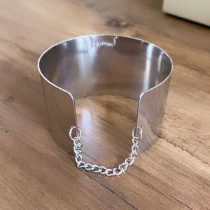 🖤  Silver Cuff Chain Bracelet  🖤